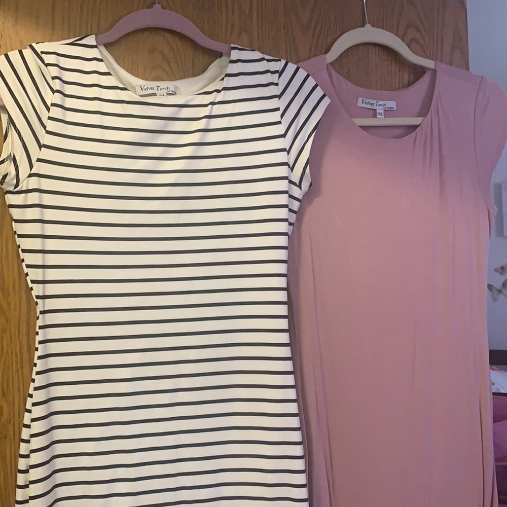 Cap sleeve midi dresses
